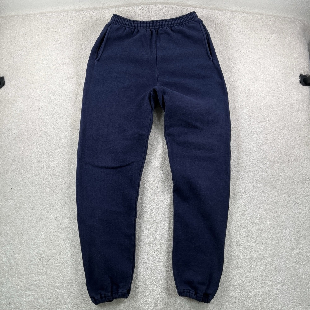 Vtg 90s LL Bean X Russell Athletic Sweatpants Woman's Med Navy Heavy Cotton USA